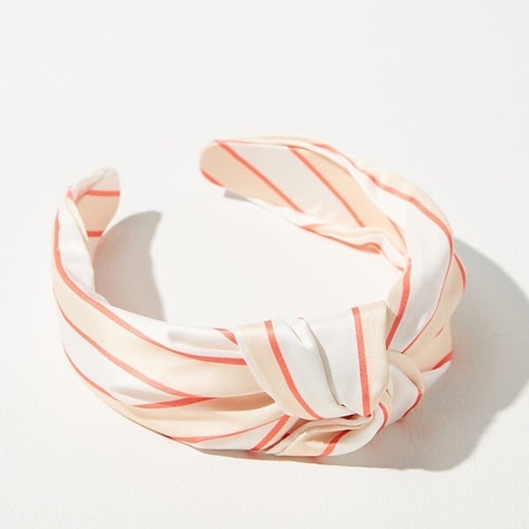 ANTHROPOLOGIE Everly Striped Knot Headband NWT - Picture 1 of 7